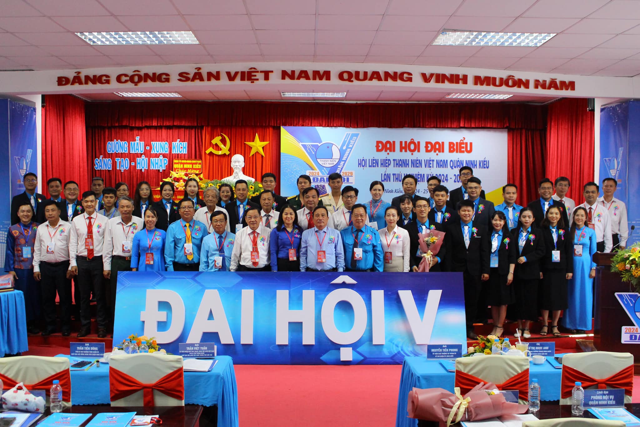 A03: Ra mắt Ủy ban Hội Liên hiệp Thanh niên Việt Nam quận Ninh Kiều khóa V, nhiệm kỳ 2024  - 2029