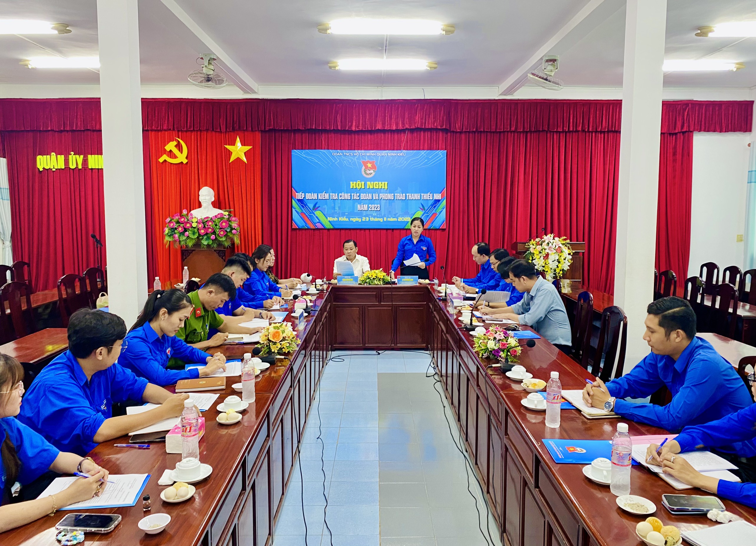 Ban Thường vụ Thành đoàn Cần Thơ kiểm tra công tác Đoàn và phong trào thanh thiếu nhi tại quận Ninh Kiều